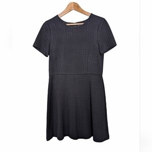 Theory Amberdale Karline black textured dress